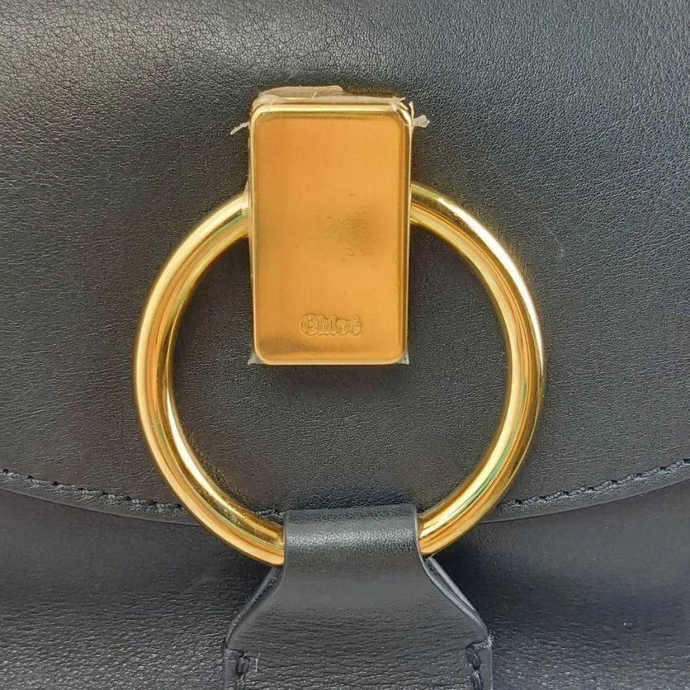 Chloe Goldie Medium Black Leather Shoulder Bag - Picture 9 of 16